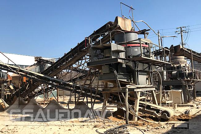 河南时产150吨制砂生产线